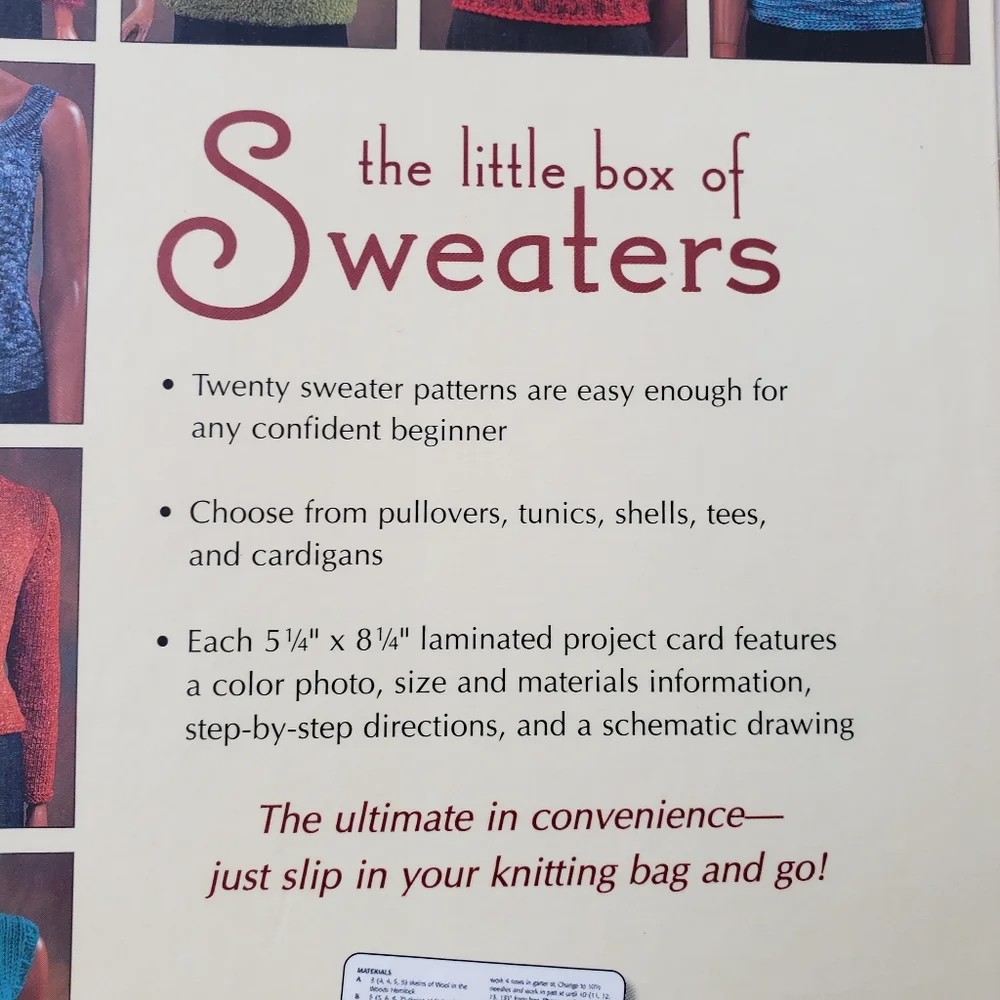 Martingale & Co‎ knits for babies & box of sweaters knitting patterns set of 2